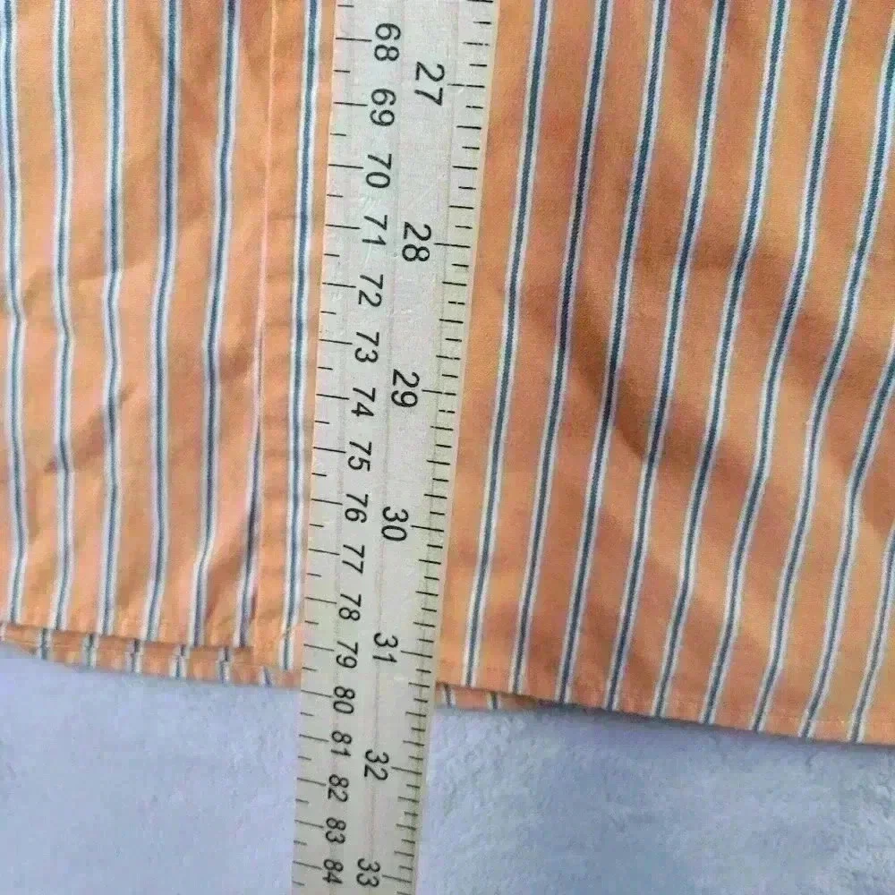 Polo Ralph Lauren Adult 2XL Orange  Striped Westerton Colorful Button Shirt Mens